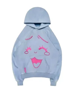 Animated Pullover Baby Blue Hoodie
