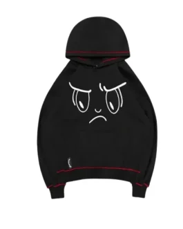 Animated Pullover Black Hoodie
